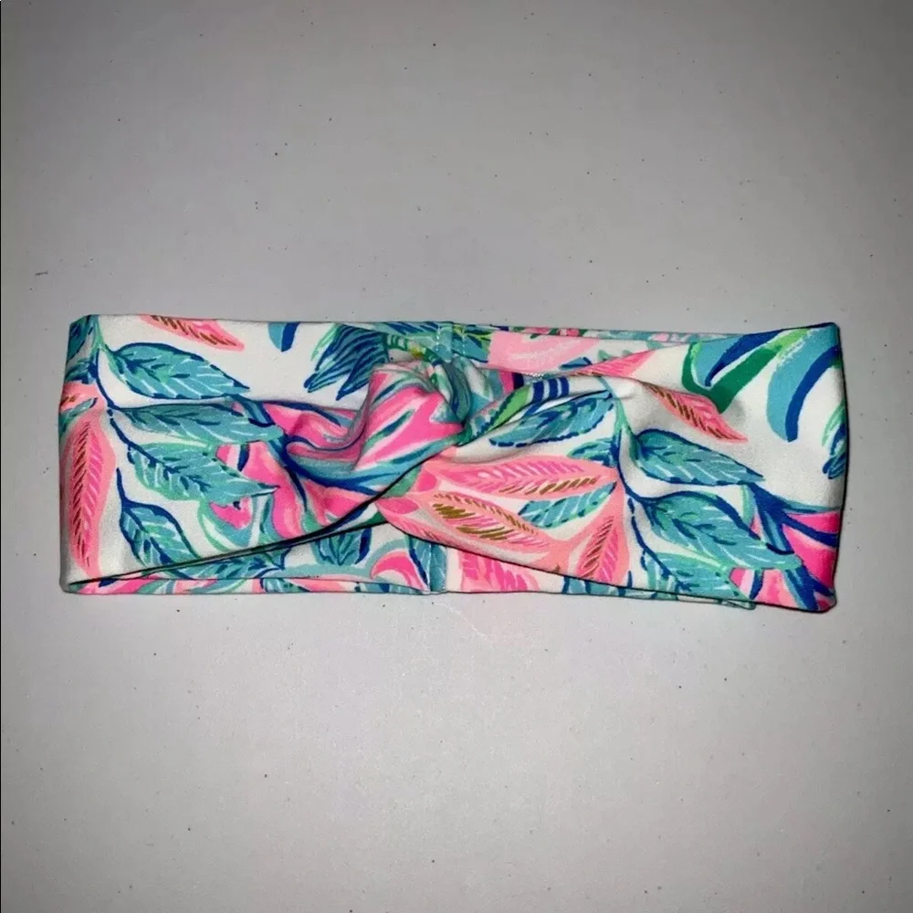 LELE SADOUGHI X LILLY PULITZER TOUCAN DO IT BETTER KNOTTED HEAD WRAP